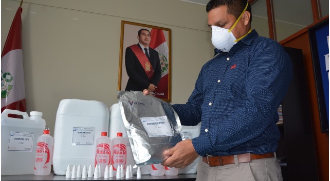 Llegan insumos para las primeras 30 mil dosis de ivermectina para distribuir a pacientes covid-19 en Áncash