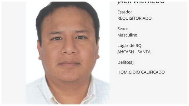 Incrementan recompensa a S/30 mil por información sobre el paradero del prófugo Jack Castillo Castillo