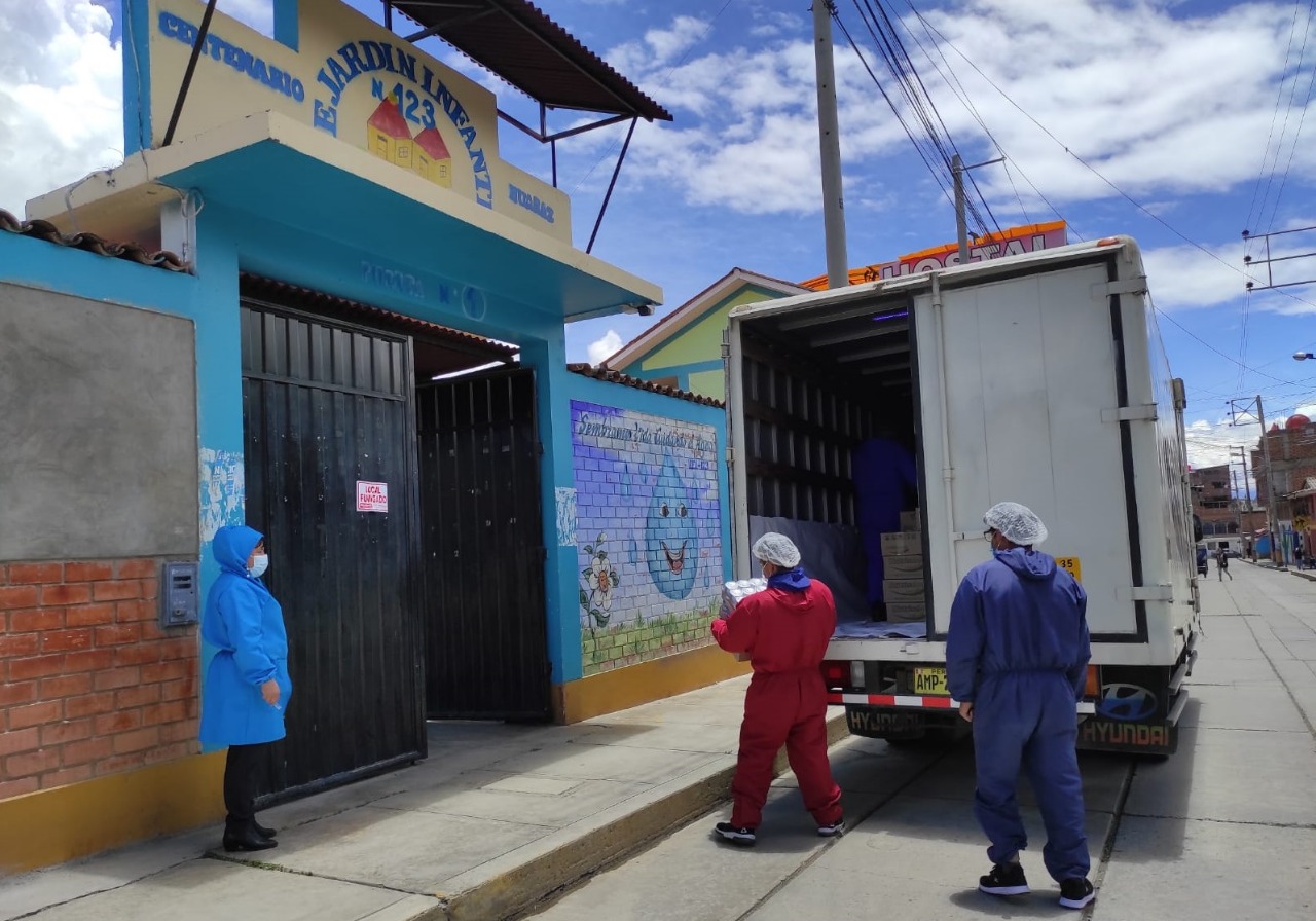 Qali Warma inicia segunda distribución de alimentos a colegios en la sierra de Áncash 