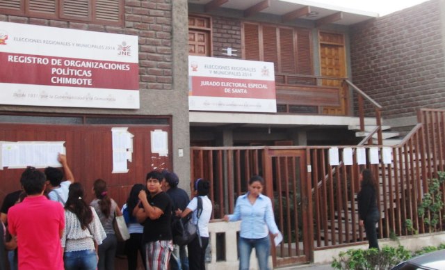 Número de listas inscritas se incrementó hasta en 100 por ciento, según JEE del Santa