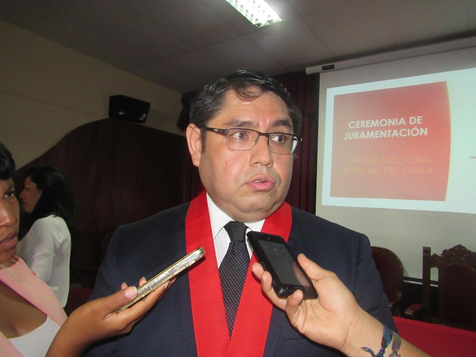 Presidente del JEE del Santa se compromete en hacer cumplir la normatividad electoral 
