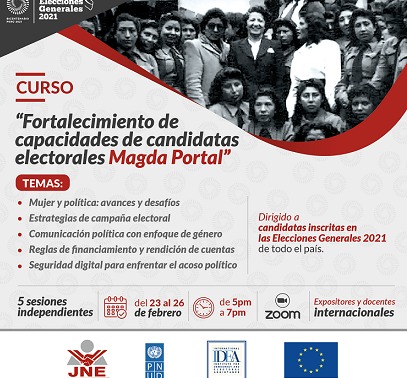 JNE fortalecerá capacidades político-electorales de las candidatas al congreso