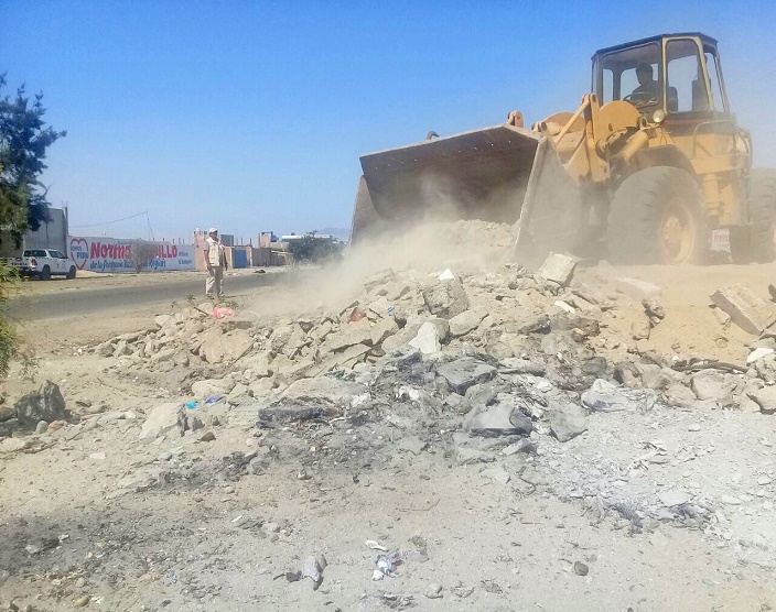 Nuevo Chimbote: municipalidad retiró 180 tonelada de desmonte en primera jornada de limpieza
