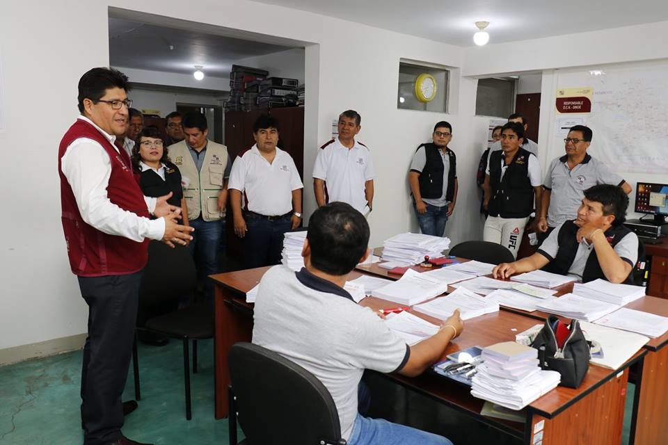 Jornada laboral sabatina realizaron trabajadores administrativos de Corte del Santa