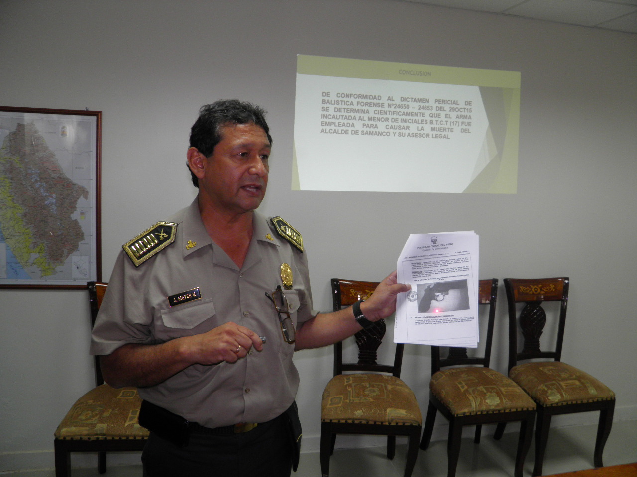 Chimbote: arma incautada a menor fue usada para asesinar al alcalde de Samanco