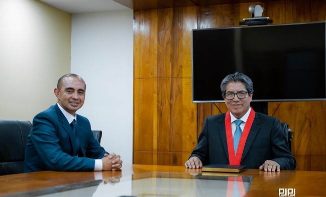 Presidente de la Corte de Áncash recibió la visita protocolar del gobernador regional  