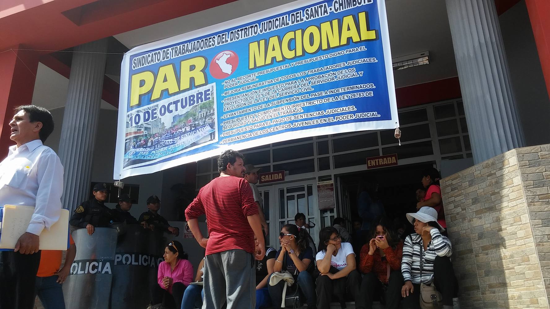 Jueces del Santa respaldan pedido de aprobación del presupuesto 2017 del Poder Judicial 