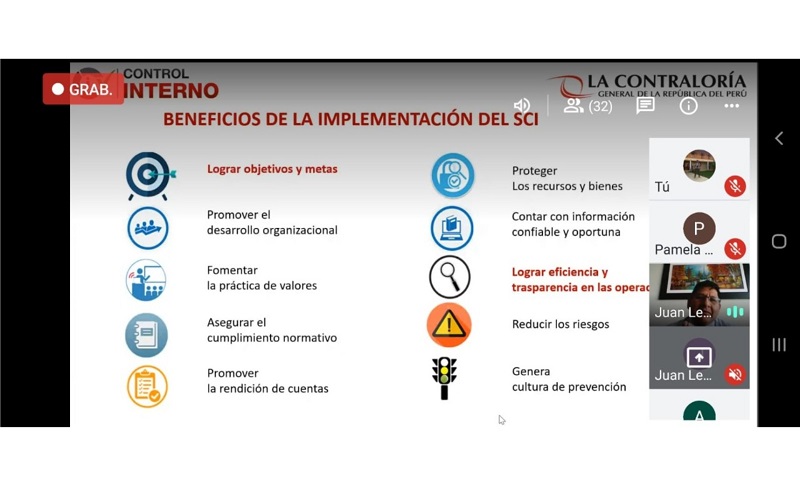 Jueces y servidores de la Corte del Santa fueron capacitados en implementación de sistema de control interno