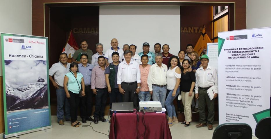 ANA capacita a directivos de las juntas de usuarios de la provincia  del Santa