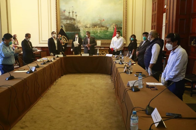 Junta de Portavoces del Congreso sesiona con medidas frente al coronavirus