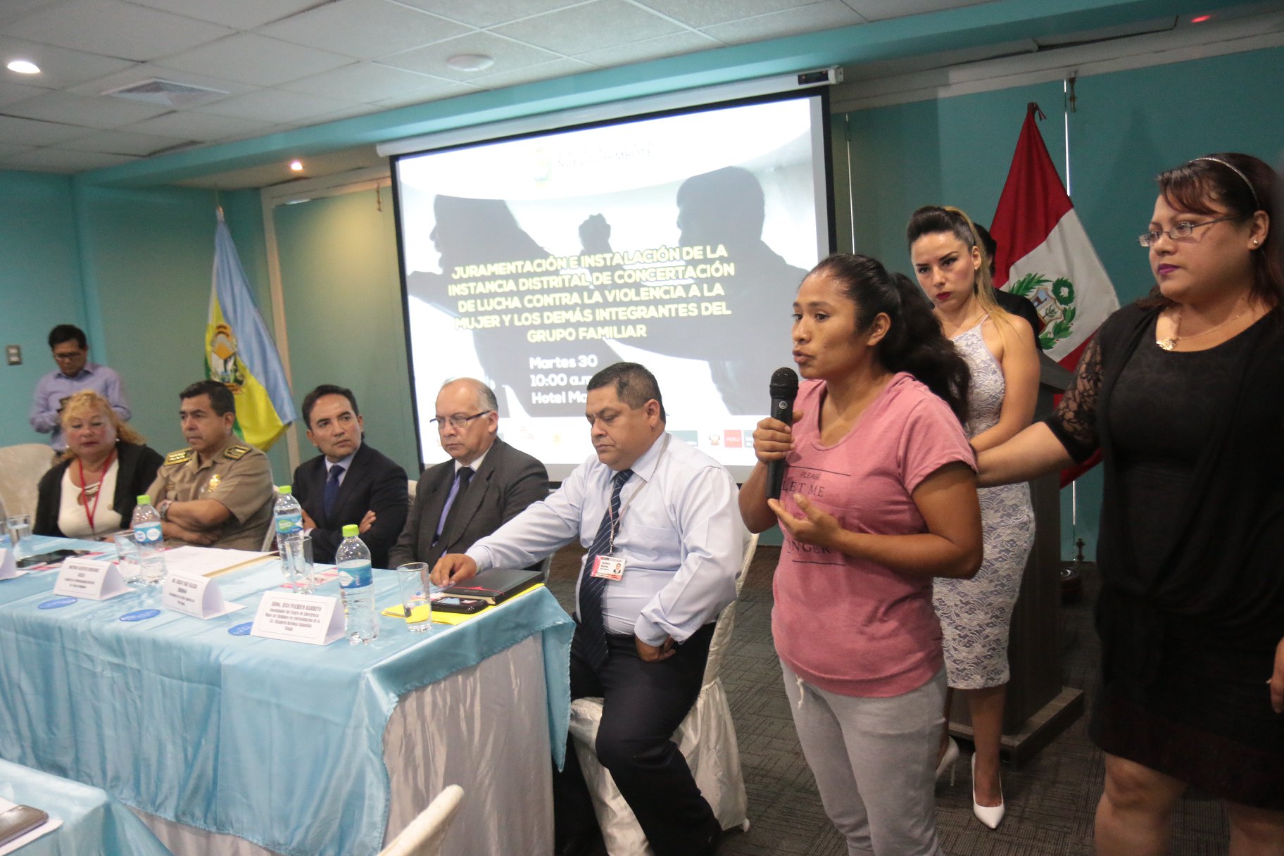 Nuevo Chimbote: juramentó instancia distrital de lucha para erradicar la violencia contra las mujeres 