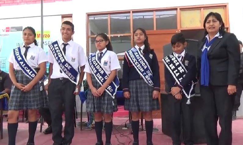 Nuevo Chimbote: juramentaron brigadas escolares de la I.E. Yugoslavia