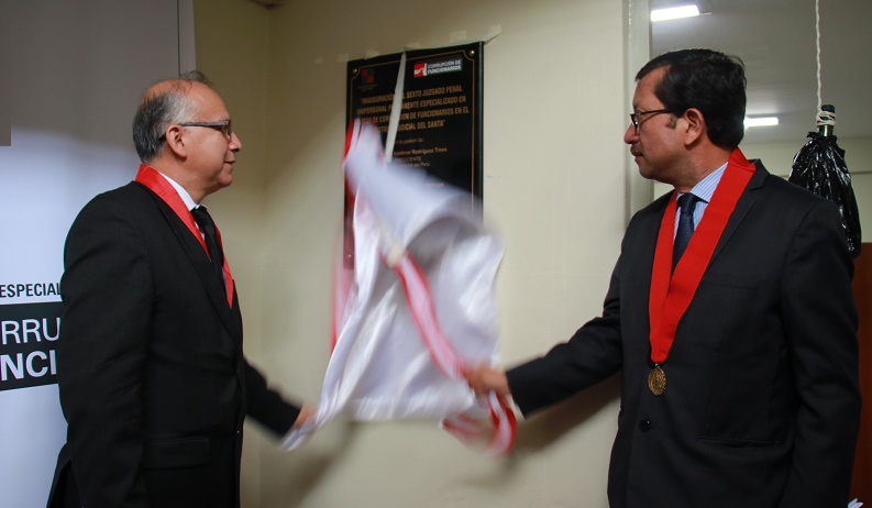 Inauguran Juzgado Anticorrupción del Santa con presencia de consejeros del Poder Judicial
