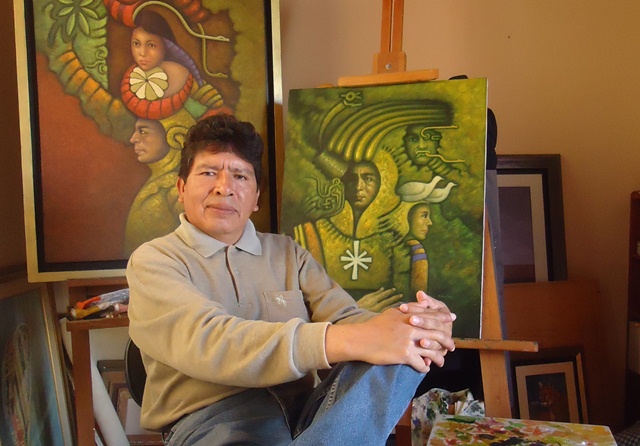 Artista plástico Teófilo Villacorta Kawide expone en Lima