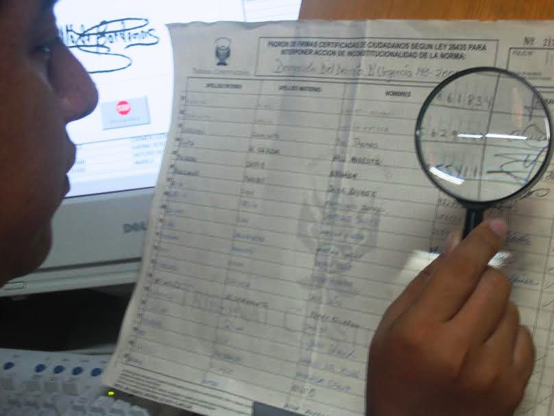 El 25 de noviembre vence plazo de entrega de firmas para revocatoria de autoridades