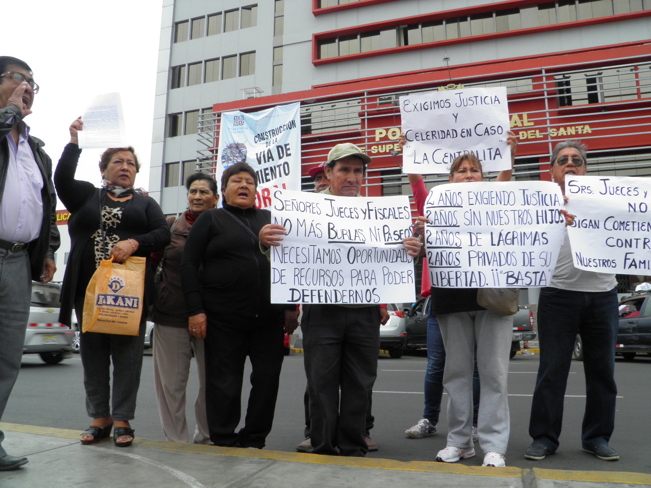 Caso Centralita: familiares y amigos de implicados protestan exigiendo celeridad en investigación