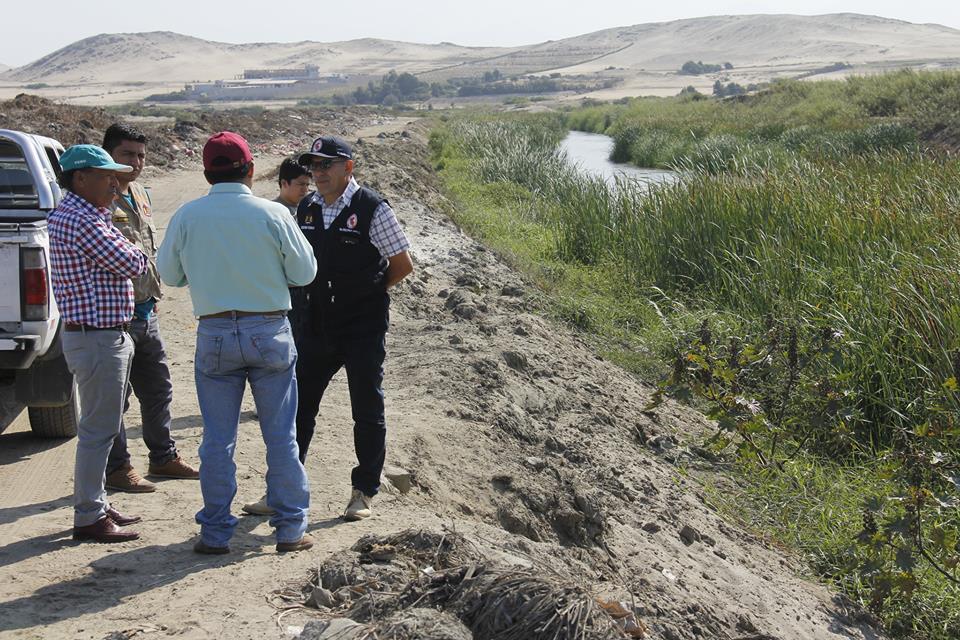Chimbote: verifican situación en que se encuentran los puntos críticos del río Lacramarca