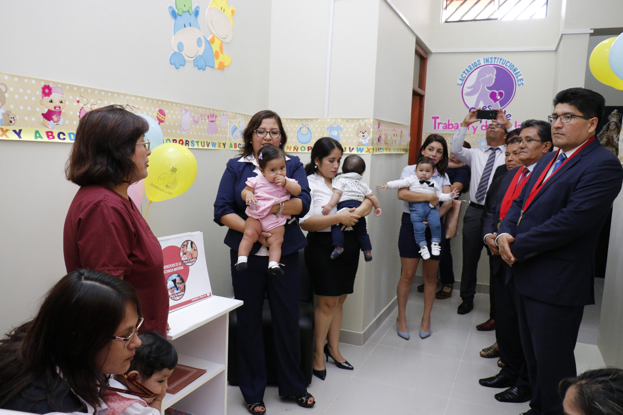Chimbote: inauguran lactario en sede principal de Corte del Santa
