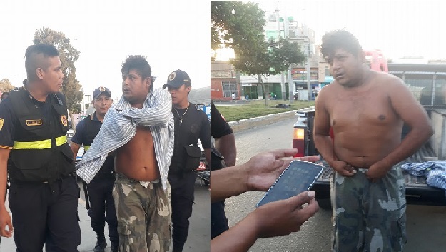 Atrapan a ladrón que había arranchado el teléfono celular a una policía en Chimbote