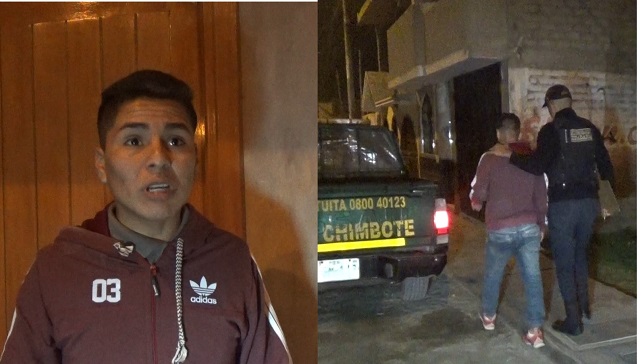 Atrapan a sujeto acusado presuntamente de robar el teléfono celular a un universitario en Nuevo Chimbote