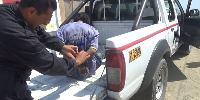 Ladrón roba artefactos de una vivienda y su pareja lo devuelve a la Policía en Nuevo Chimbote