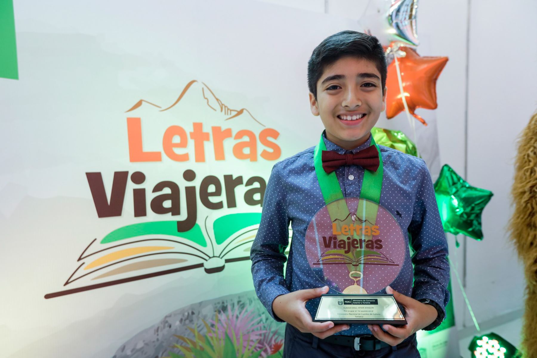 Niño trujillano ganador del concurso nacional de cuentos “Letras Viajeras”