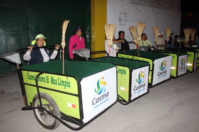  Municipio implementa Área de Limpieza Pública para mejorar ornato de Casma