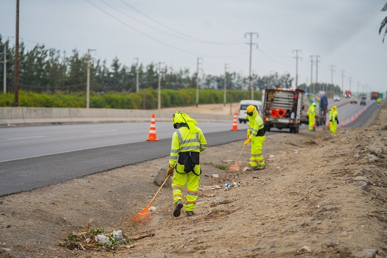 Recolectan 120 metros cúbicos de residuos de la Panamericana Norte 