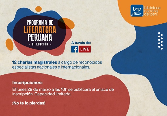 Biblioteca Nacional del Perú anuncia la segunda edición del “Programa de Literatura Peruana”  