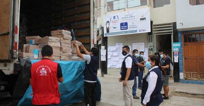 ODPE del Santa recibe material electoral para la segunda vuelta 