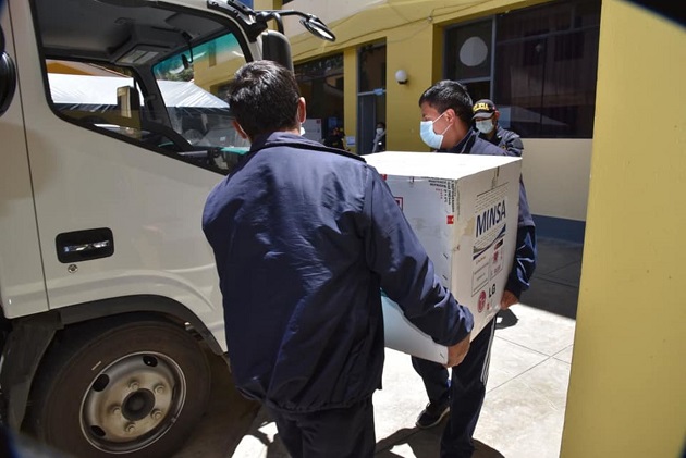 Áncash recibe cuarto lote de más de 7,000 dosis de vacunas contra el coronavirus