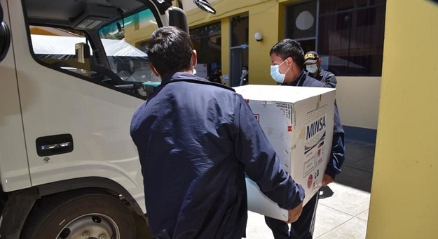 Áncash recibe nuevo lote de 6,000 vacunas contra el covid-19