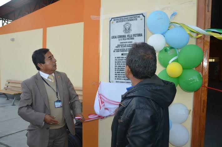 Inauguran moderno Local Multiusos en el asentamiento humano Villa Victoria