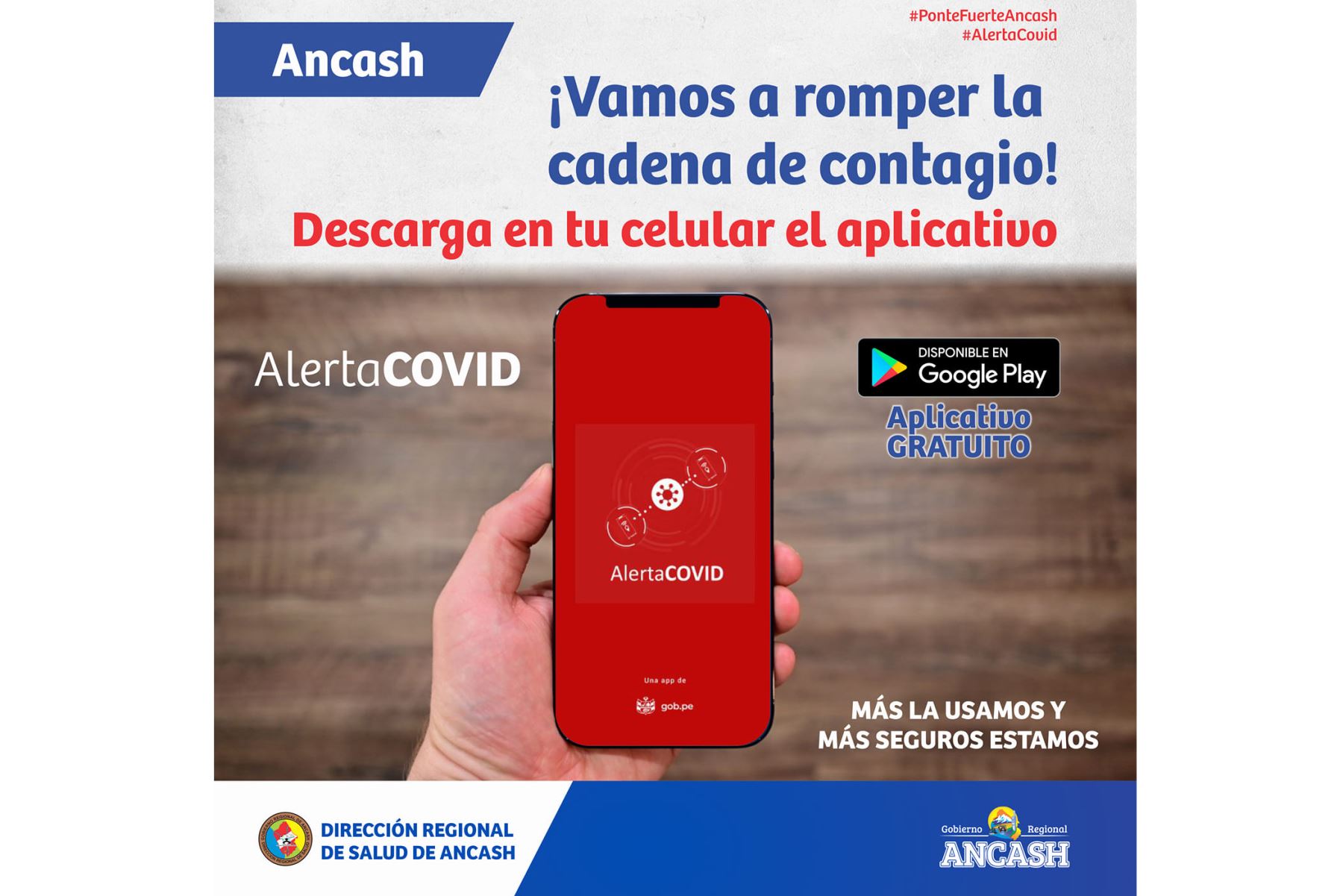   Áncash: habilitan aplicación “Alerta Covid” para rastrear casos positivos de coronavirus
