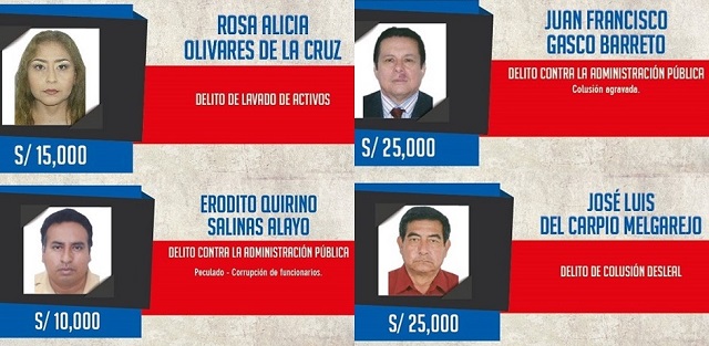 Exalcaldes de Nuevo Chimbote y Yaután, Rossy Olivares y prófugo por caso “Desratización” en los más buscados