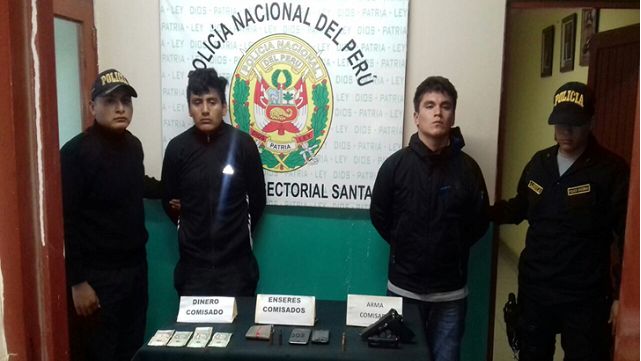 Chimbote: Intervienen a sujetos conocidos como “Los Nenes de Santa” por portar armas de fuego