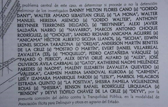 En megaoperativo detienen a 19 presuntos integrantes de “Los Secos de Chimbote” implicados en graves delitos