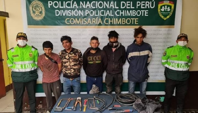 Chimbote: 3 venezolanos y 2 chimbotanos fueron detenidos por ingresar a robar a Siderperú