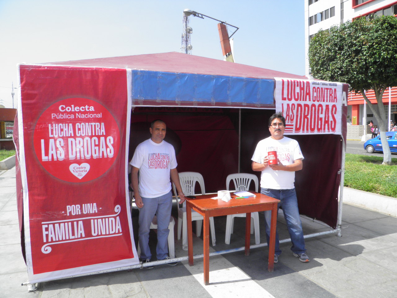 Chimbote: En el día de la lucha contra las drogas realizan colecta pública