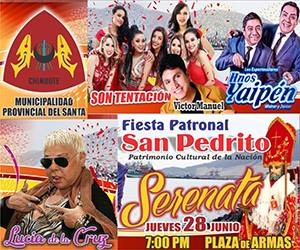 Lucía de la Cruz y Hermanos Yaipén en el estelar por la serenata a San Pedrito 2018