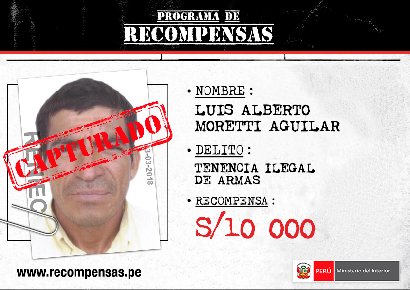 Chimbote: PNP capturó a sujeto buscado por tenencia ilegal de armas por quien ofrecían S/. 10 mil