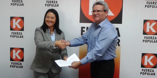 Movimiento regional Hora Cero firmó alianza con partido Fuerza Popular