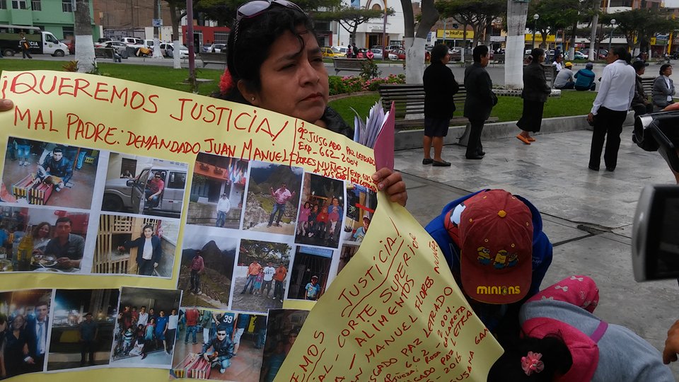 Chimbote: madre exige que se cumpla con el pago de pensión alimenticia para sus cuatro hijos