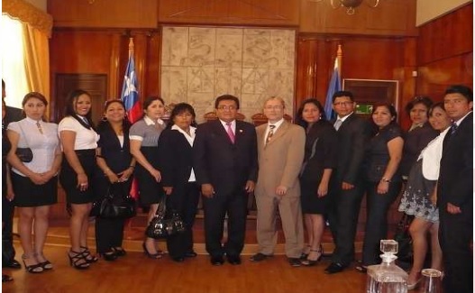 Magistrados de Corte de Justicia del Santa realizaron pasantía en Chile