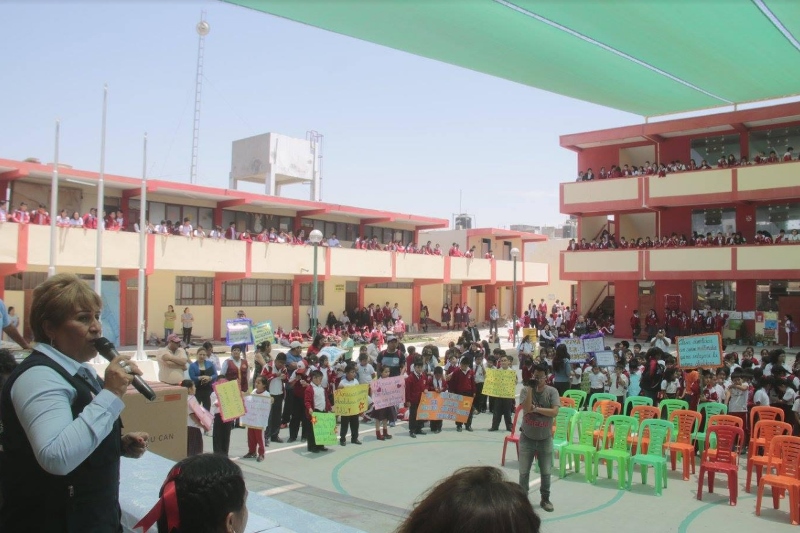 MPS instaló mallas protectoras de sol en colegios Salazar Bondy y Las Palmas