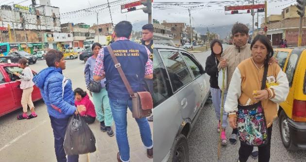 Esposos fueron intervenidos por utilizar a sus hijas a pedir limosna en Chimbote