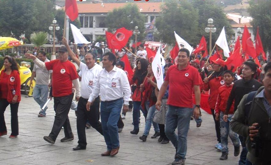 Lombardo Mautino, líder del Manpe, visitó Yungay y presentó a sus candidatos