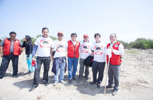 Candidatos del MANPE y jóvenes realizaron limpieza en pantanos de Villa María
