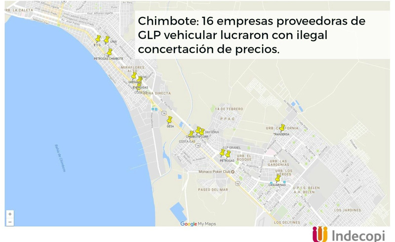 Informe: Cártel en Chimbote concertó precios de GLP por casi dos años