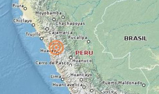 Sismo de 5 grados en escala de Richter se sintió en Huarmey esta mañana